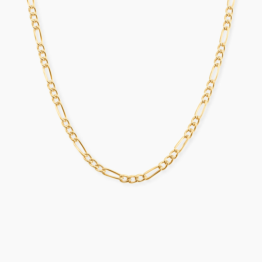 Chaîne Cameo Maille Alternee 1/3 Or Jaune - Chaines Femme | Marc Orian