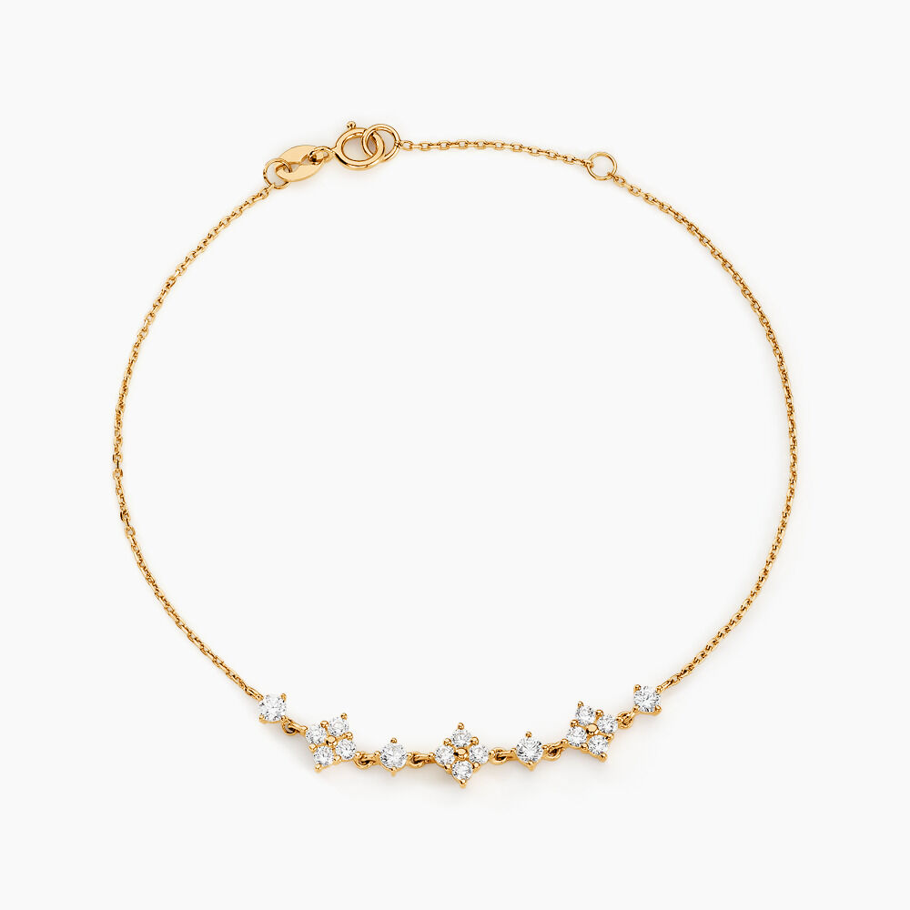 Bracelet Majestueuse Or Jaune Oxyde De Zirconium - Bracelets chaînes Femme | Marc Orian