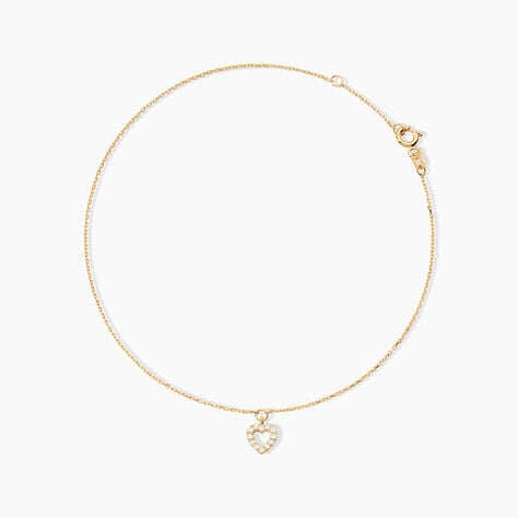 Cha&icirc;ne De Cheville Samanta Or Jaune Oxyde De Zirconium - Chaines de cheville Femme | Marc Orian