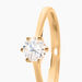 Bague Solitaire Plaqué Or Jaune Eulia Oxyde De Zirconium - Solitaires Femme | Marc Orian