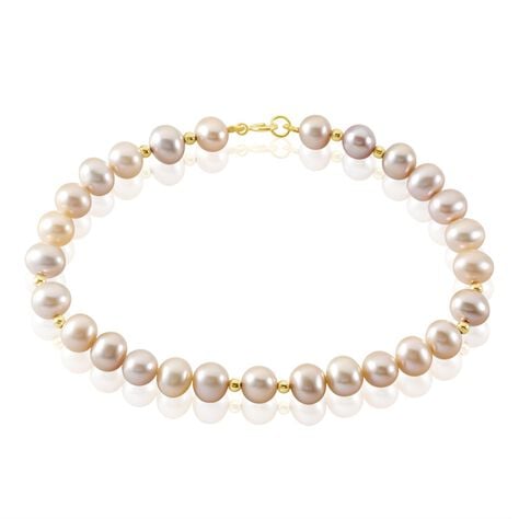 Bracelet Multicolore Or Jaune Perle De Culture - Bracelets chaînes Femme | Marc Orian