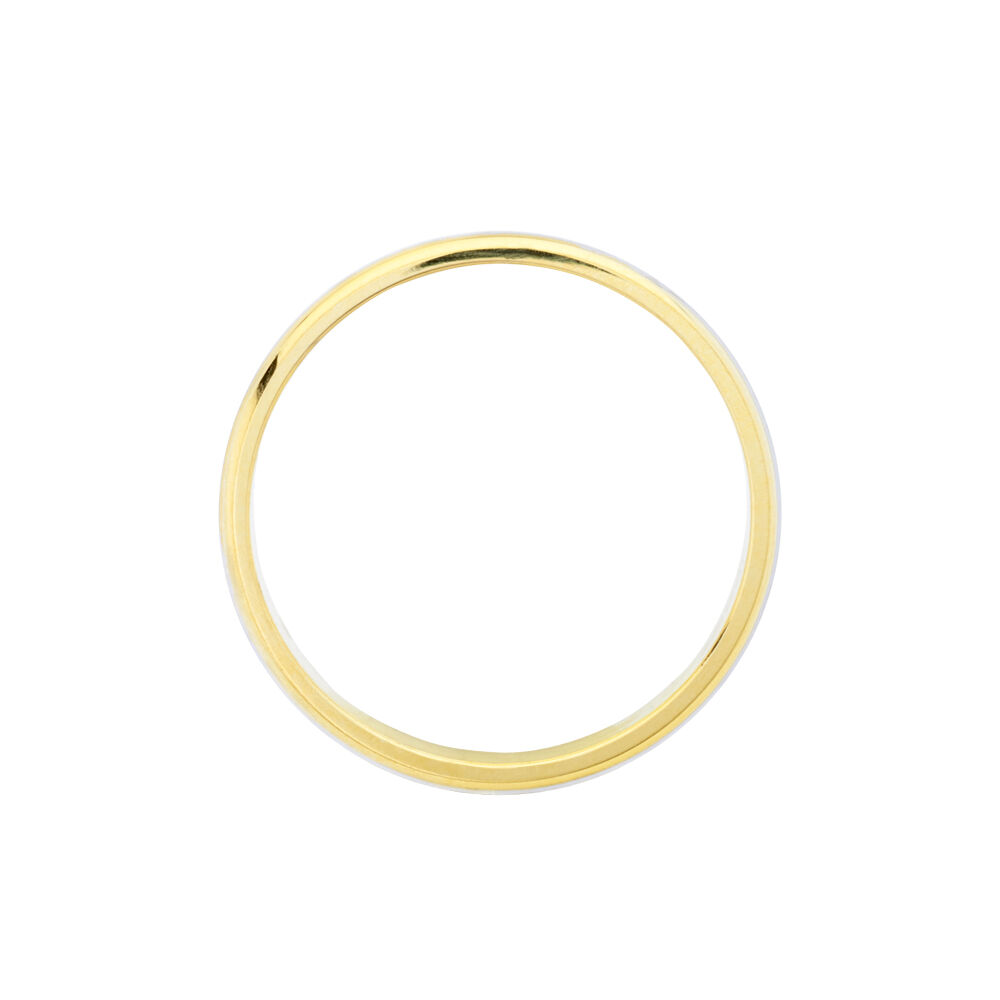 Alliance Givree Ruban Plat Or Bicolore - Alliances duo Unisex | Marc Orian
