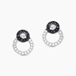 Boucles D'oreilles Puces Diana Argent Blanc Oxyde De Zirconium - Puces Femme | Marc Orian