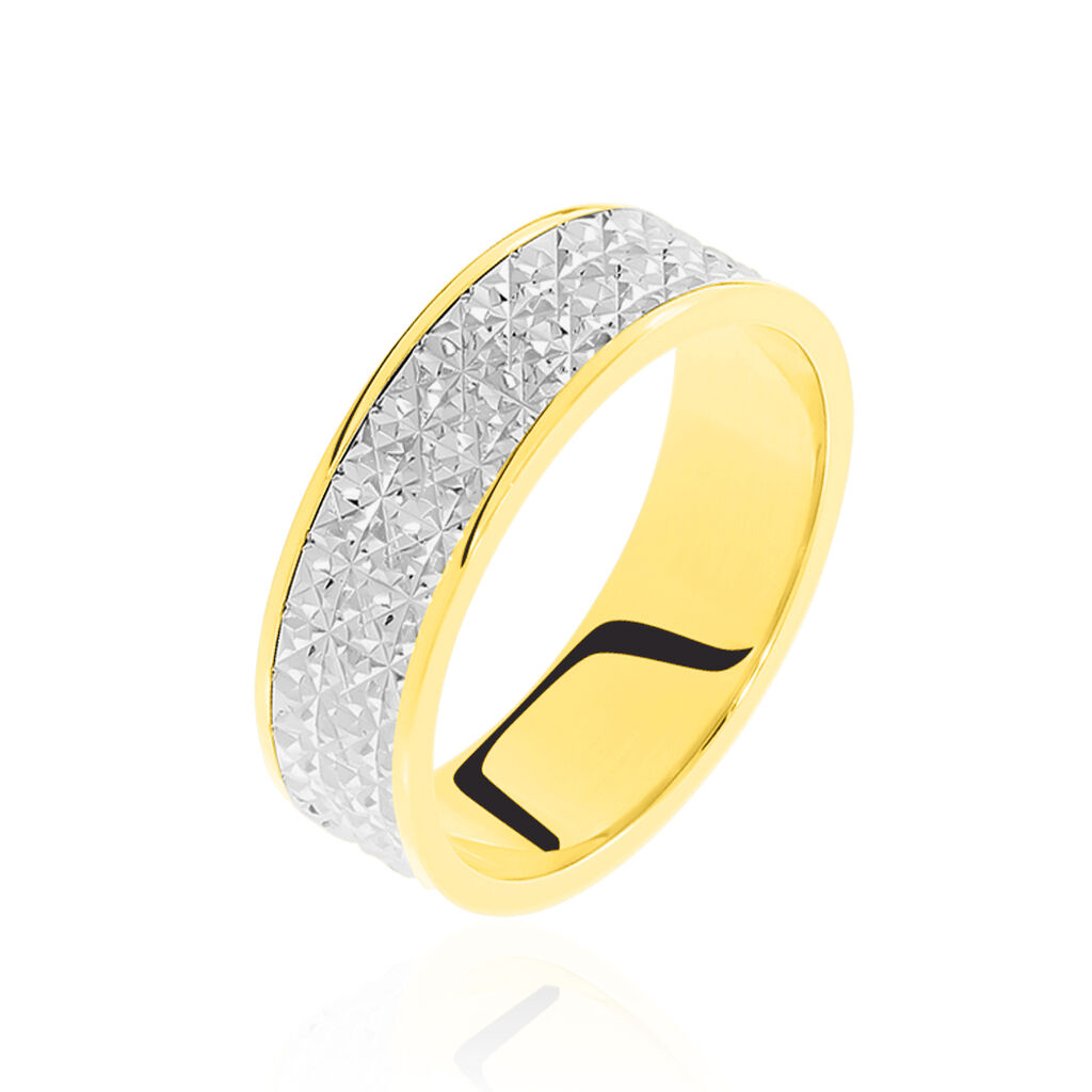 Alliance Raphie Ruban Plat Or Bicolore - Alliances duo Unisex | Marc Orian