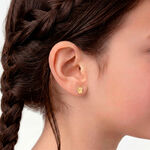 Boucles D'oreilles Puces Florenta Chat Or Jaune - Puces Enfant | Marc Orian