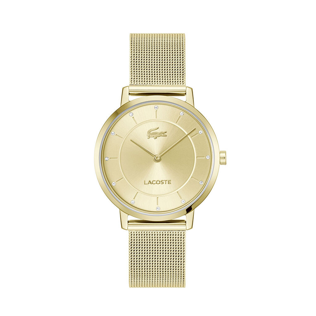 Montre Lacoste Crocorigin Dor&eacute; - Montres &eacute;tanches Femme | Marc Orian