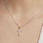 Collier Chirsta Argent Blanc Oxyde De Zirconium - Colliers avec pierres Femme | Marc Orian