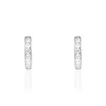 Cr&eacute;oles Callyste Rondes Argent Blanc Oxyde De Zirconium - Puces Femme | Marc Orian