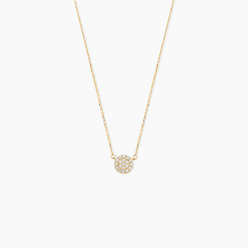 Collier Or Jaune Burak Oxyde De Zirconium - Colliers avec pierres Femme | Marc Orian