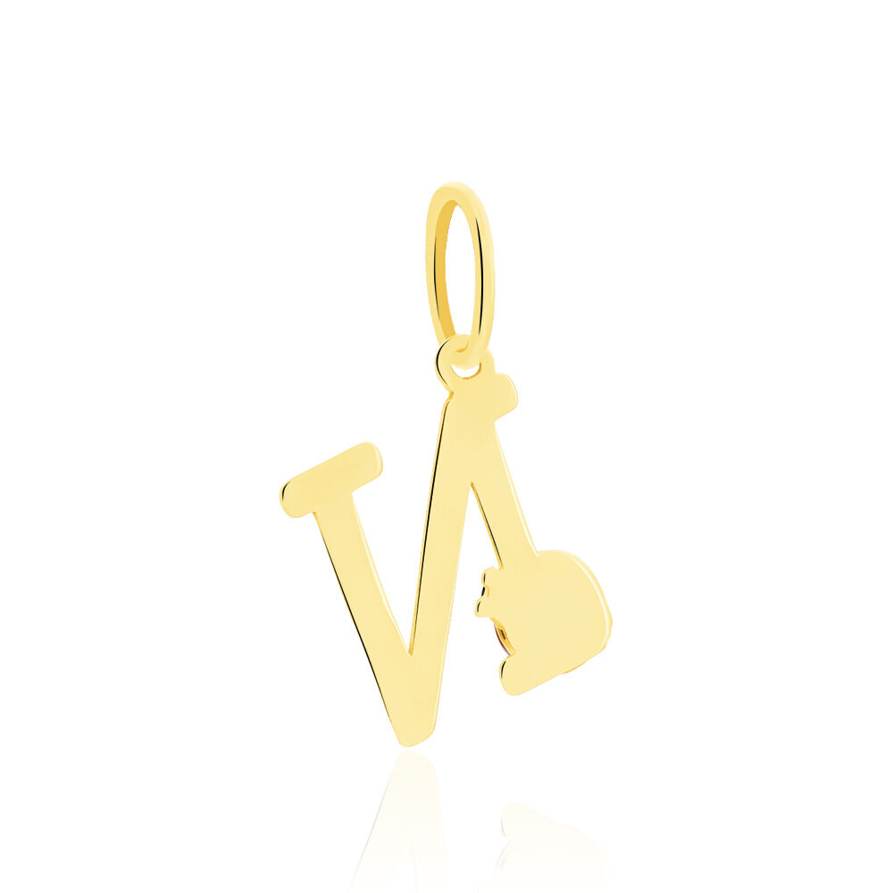 Pendentif Helidie Coccinelle Lettre Or Jaune - Pendentifs Enfant | Marc Orian
