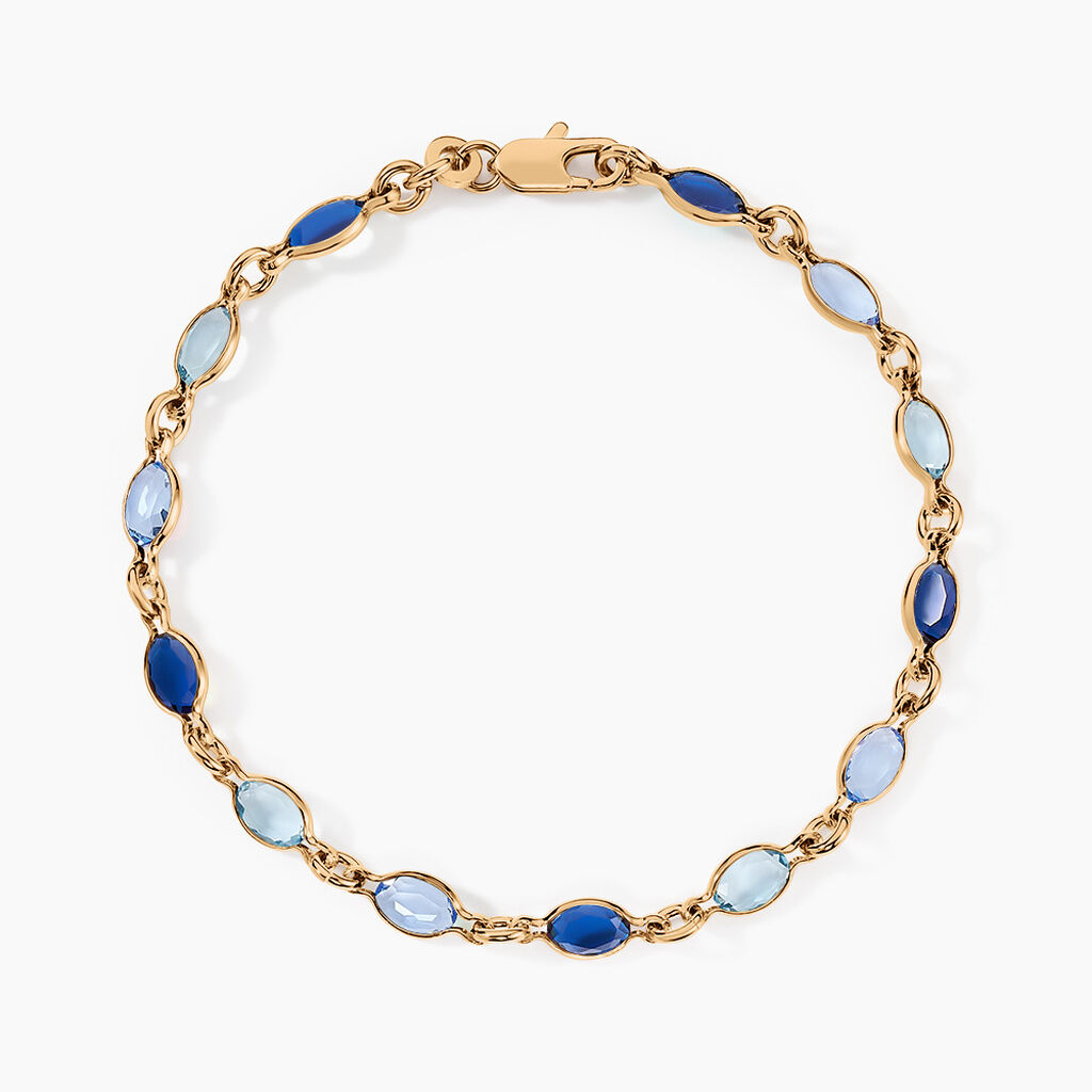 Bracelet Ilvaae Plaqu&eacute; Or Jaune Pierre De Synthese - Bracelets fantaisie Femme | Marc Orian