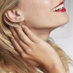 Boucles D'oreilles Puces Lola-rose Argent Blanc Oxyde De Zirconium - Puces Femme | Marc Orian