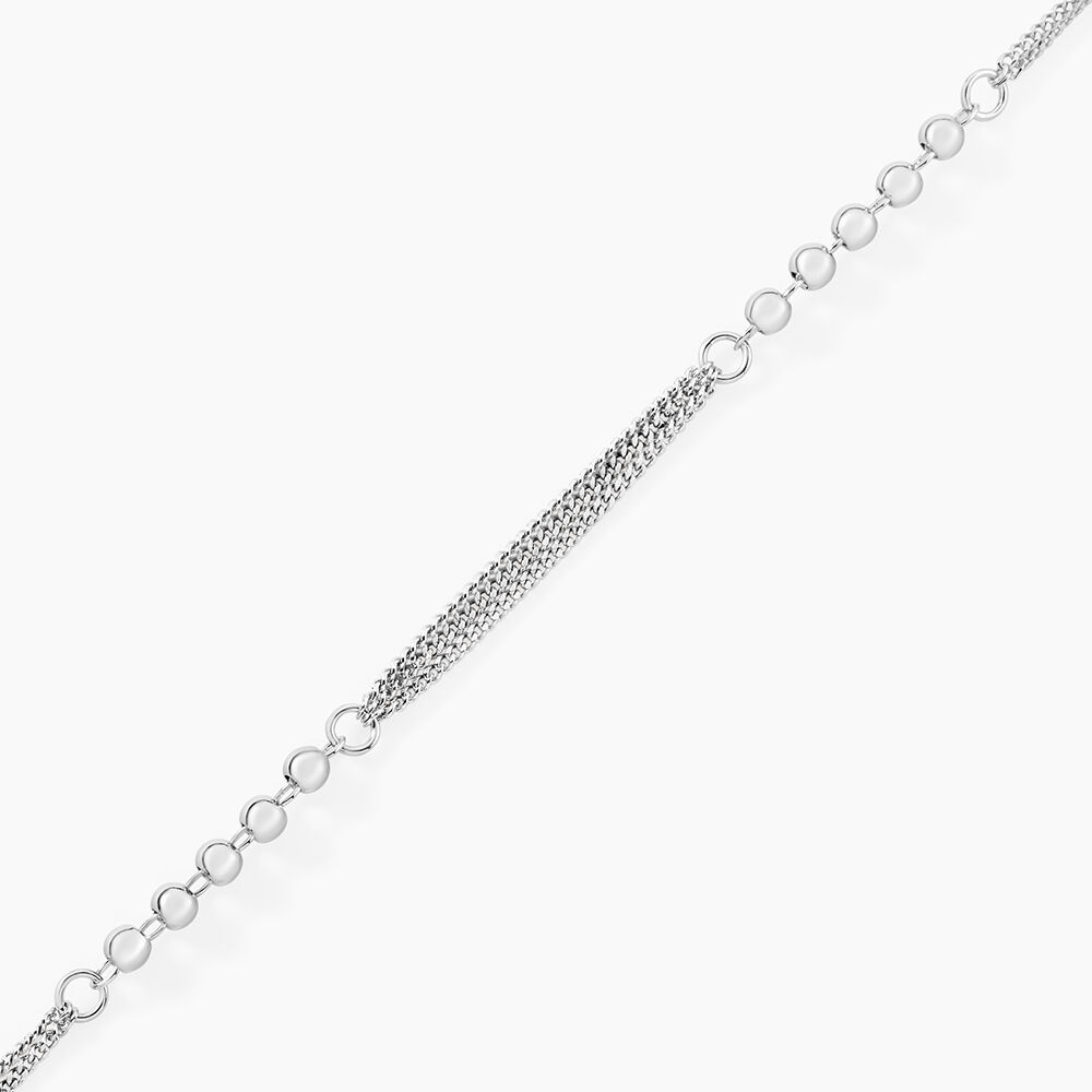 Bracelet Melodie Argent Blanc - Bracelets chaînes Femme | Marc Orian