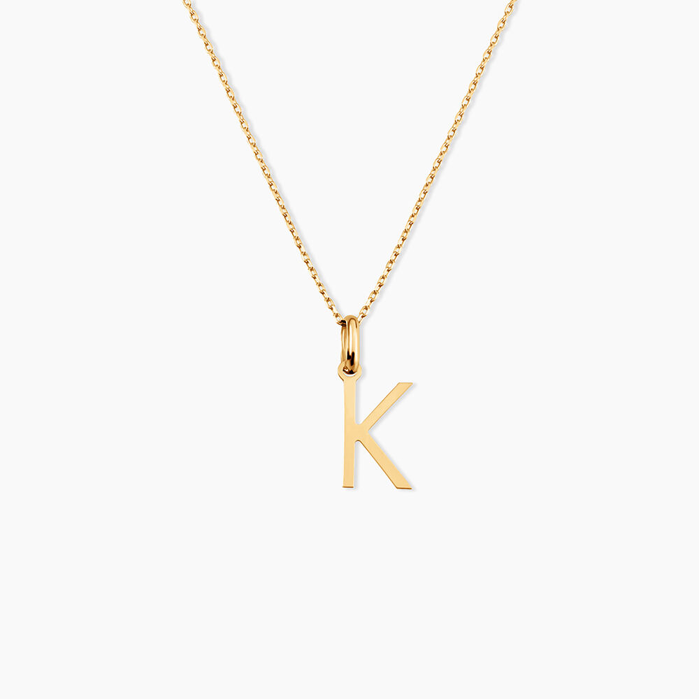 Pendentif Ionia Lettre Or Jaune - Pendentifs Famille | Marc Orian