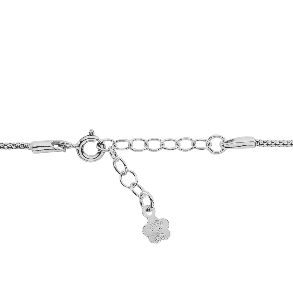 Bracelet Sidney Argent Blanc Oxyde De Zirconium Et Olivine - Bracelets chaînes Femme | Marc Orian