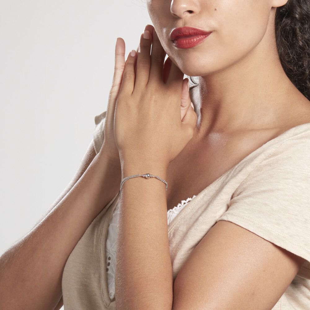 Bracelet Meili Argent Blanc - Bracelets chaînes Femme | Marc Orian