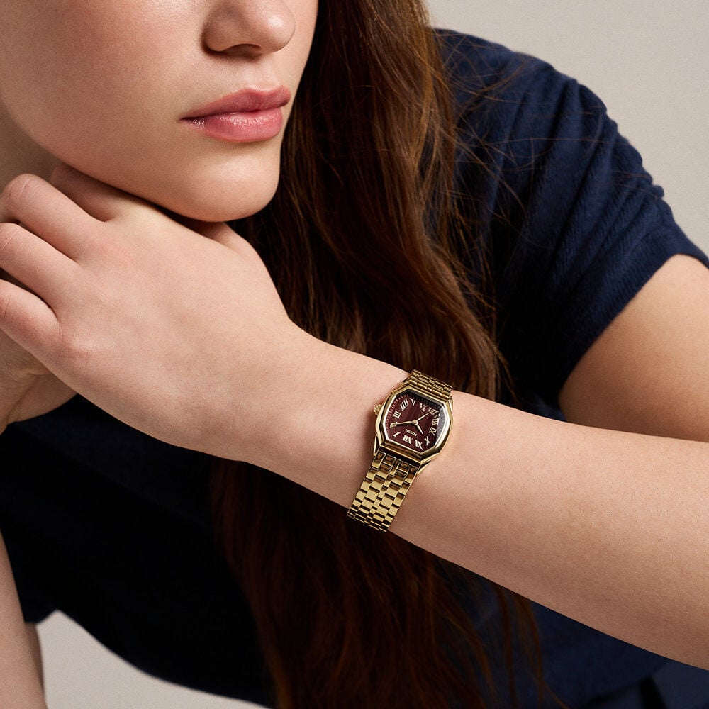 Montre Fossil Harlow Rouge - Montres &eacute;tanches Femme | Marc Orian