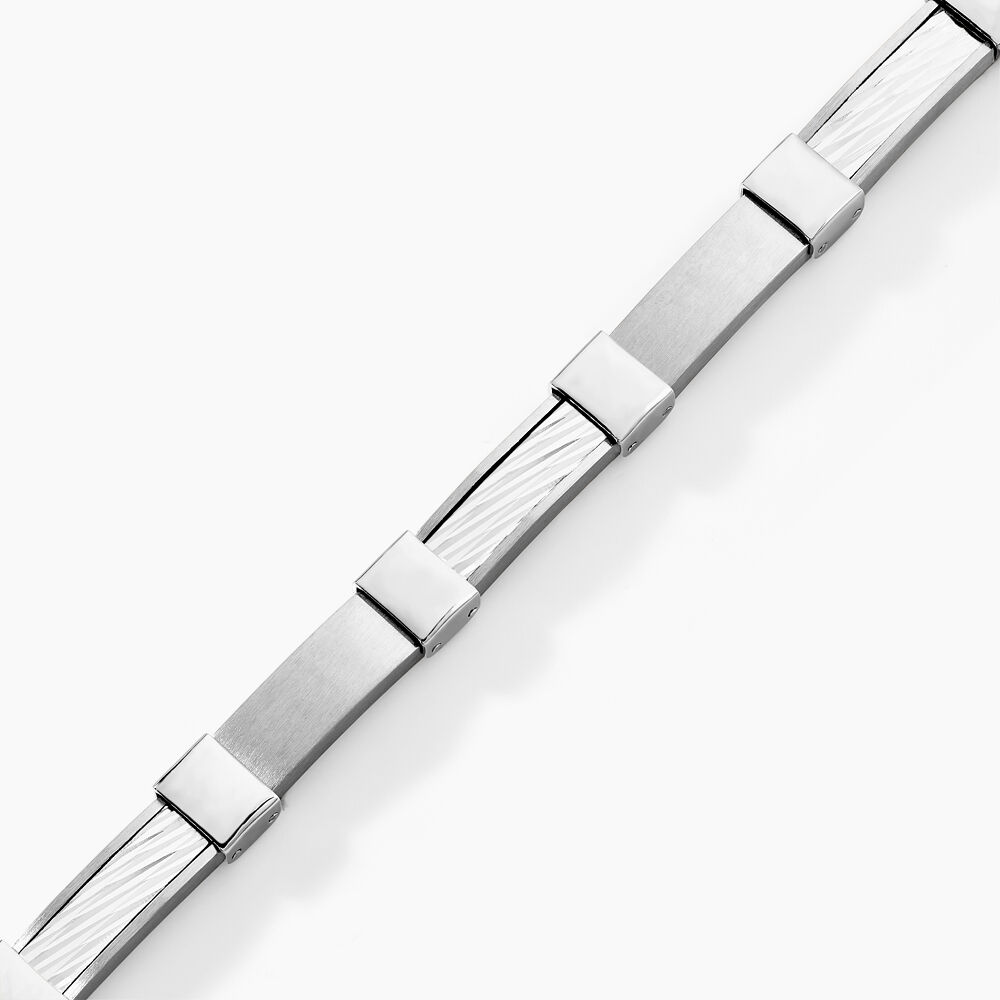 Bracelet Jack Acier Blanc - Bracelets chaînes Homme | Marc Orian