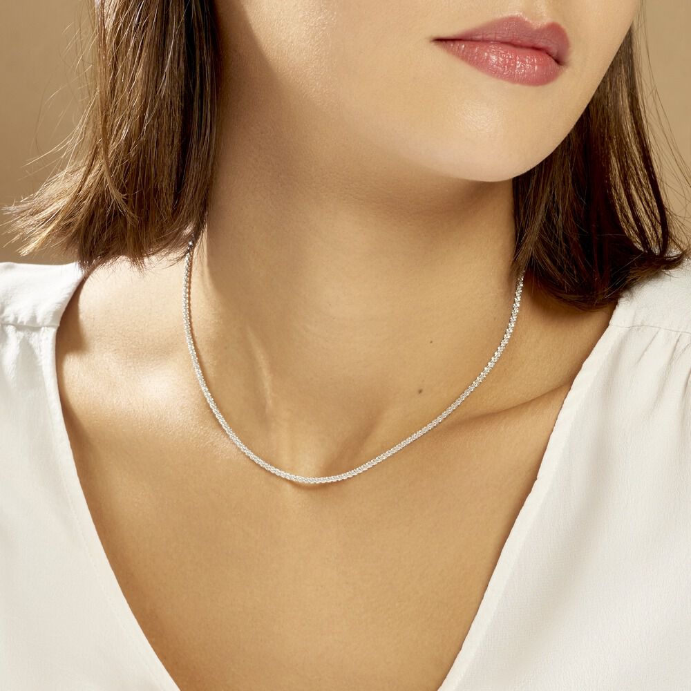 Collier Shaynisae Argent Blanc - Chaines Femme | Marc Orian