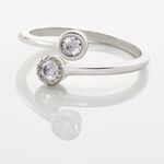 Bague Ajustable Mechte 1 Argent Blanc Oxyde De Zirconium - Bijoux fantaisie Femme | Marc Orian