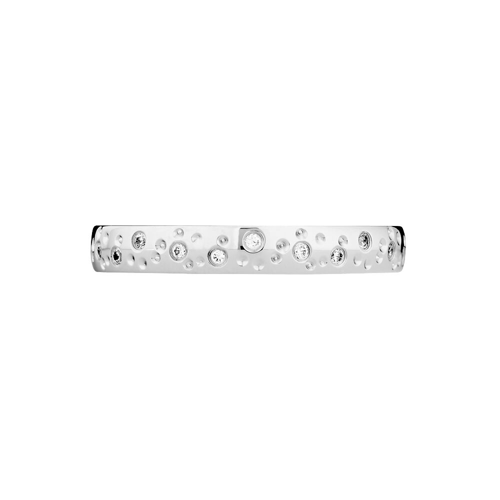 Alliance Fantaisie Or Blanc Diamant - Alliances duo Unisex | Marc Orian
