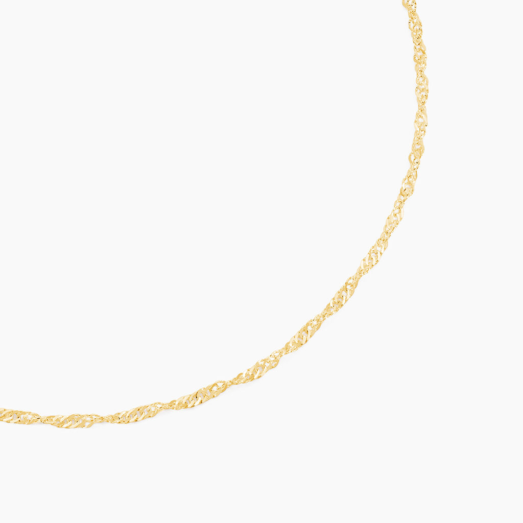 Chaîne Imanie Maille Singapour Or Jaune - Chaines Femme | Marc Orian
