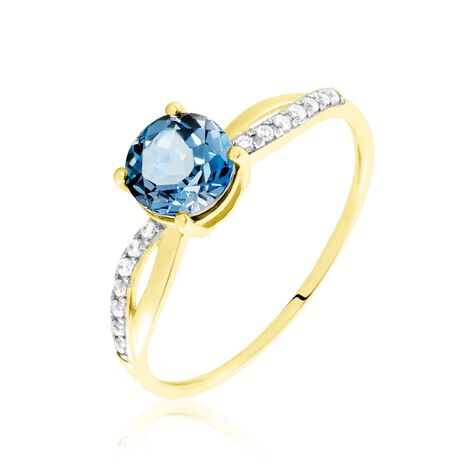 Bague Or Jaune Sabiniano Topaze Oxydes De Zirconium - Bagues pierres fines Femme | Marc Orian