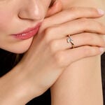 Bague Eva Argent Dor&eacute; A L'Or 750/1000 Topaze Oxyde De Zirconium - Bagues pierres fines Femme | Marc Orian