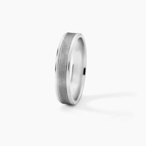 Alliance Aelyne Argent Blanc - Alliances duo Homme | Marc Orian