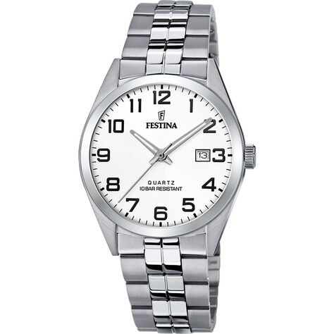Montre Festina Classic Blanc - Montres classiques Homme | Marc Orian
