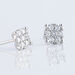 Boucles D'oreilles Puces Charlene Or Blanc Diamant Synthetique - Puces Femme | Marc Orian