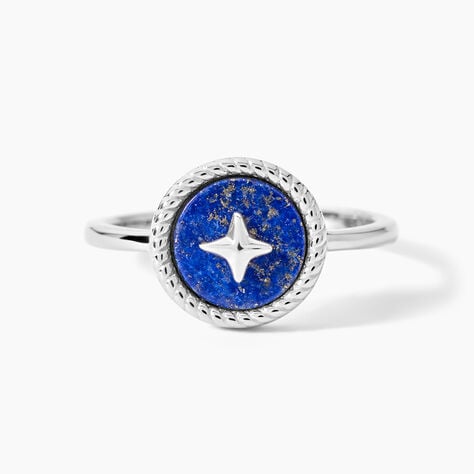 Bague Izarra Argent Blanc Lapis Lazuli - Bijoux fantaisie Femme | Marc Orian