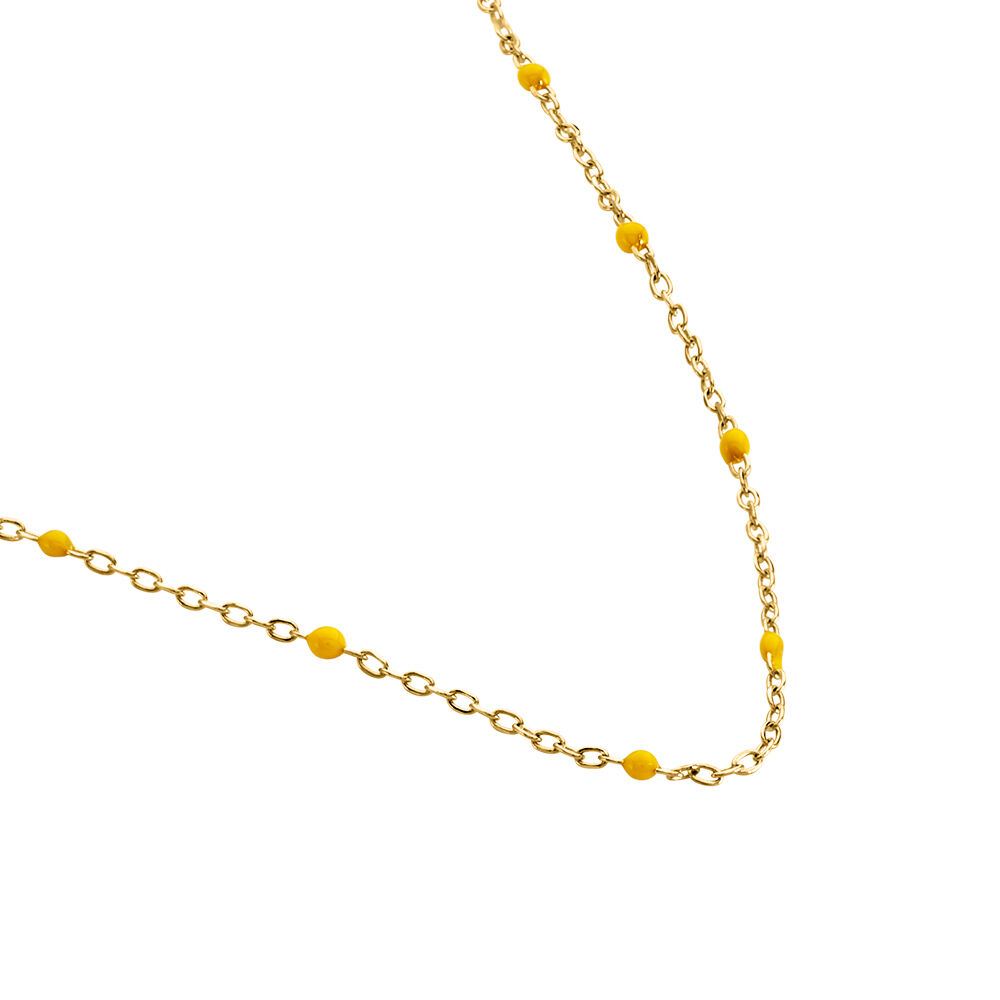 Collier Molly Argent Jaune - Colliers fantaisie Femme | Marc Orian