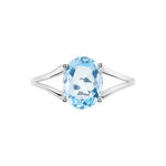 Bague Lis Or Blanc Topaze - Bagues pierres fines Femme | Marc Orian