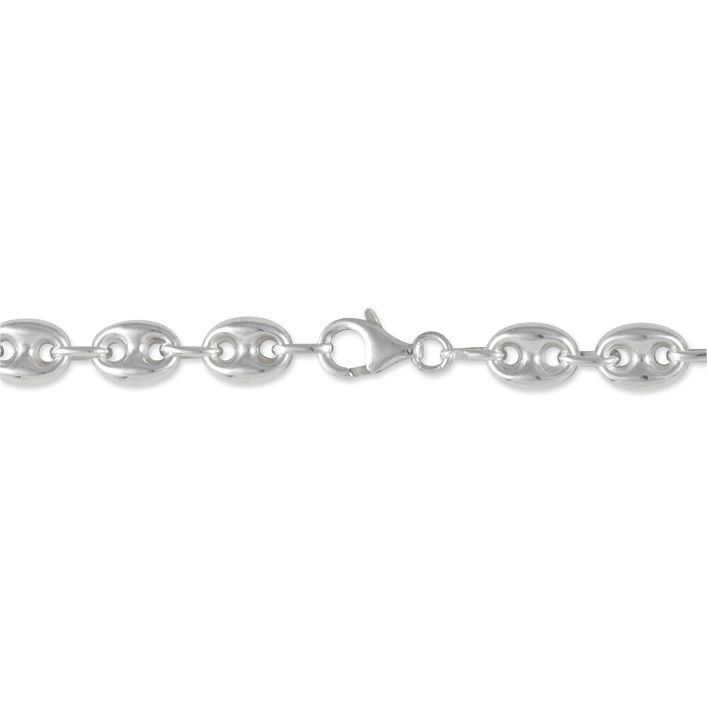 Collier Carrus Maille Grain De Cafe Argent Blanc - Chaines Homme | Marc Orian