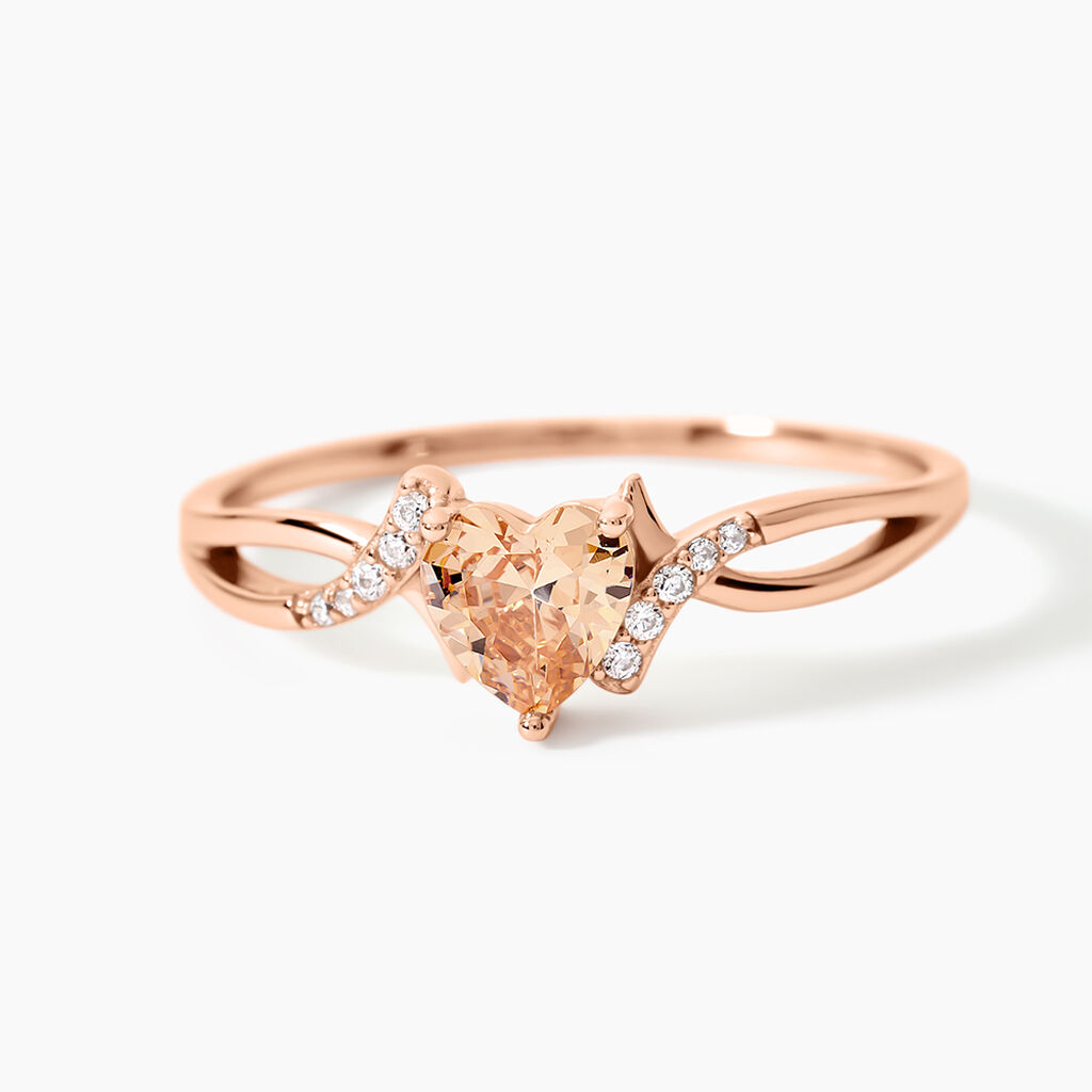 Bague Argent Rose Avalon Oxyde De Zirconium - Bijoux fantaisie Femme | Marc Orian