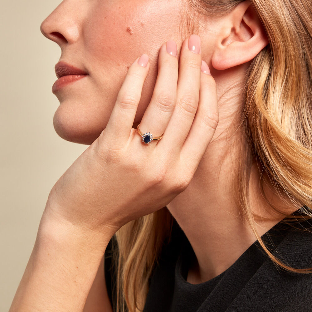 Bague Or Jaune Vladimir Saphir - Solitaires Femme | Marc Orian