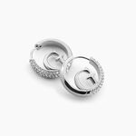 Cr&eacute;oles Guess Crazy Earrings Acier Blanc Oxyde De Zirconium - Cr&eacute;oles Femme | Marc Orian