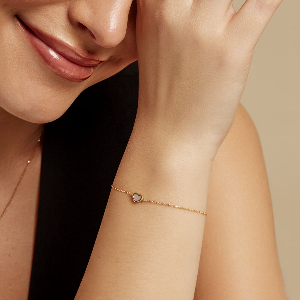 Bracelet L'amour Coloré Or Jaune Nacre - Bracelets chaînes Femme | Marc Orian