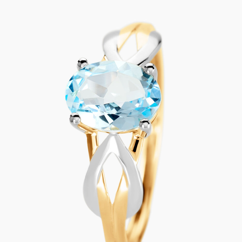 Bague Bonnie Or Bicolore Topaze -  Femme | Marc Orian
