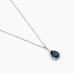Collier Anatolie Or Blanc Topaze Et Oxyde De Zirconium - Colliers avec pierres Femme | Marc Orian