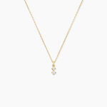 Collier Serenya Or Jaune Diamant Synth&eacute;tique - Colliers avec pierres Femme | Marc Orian