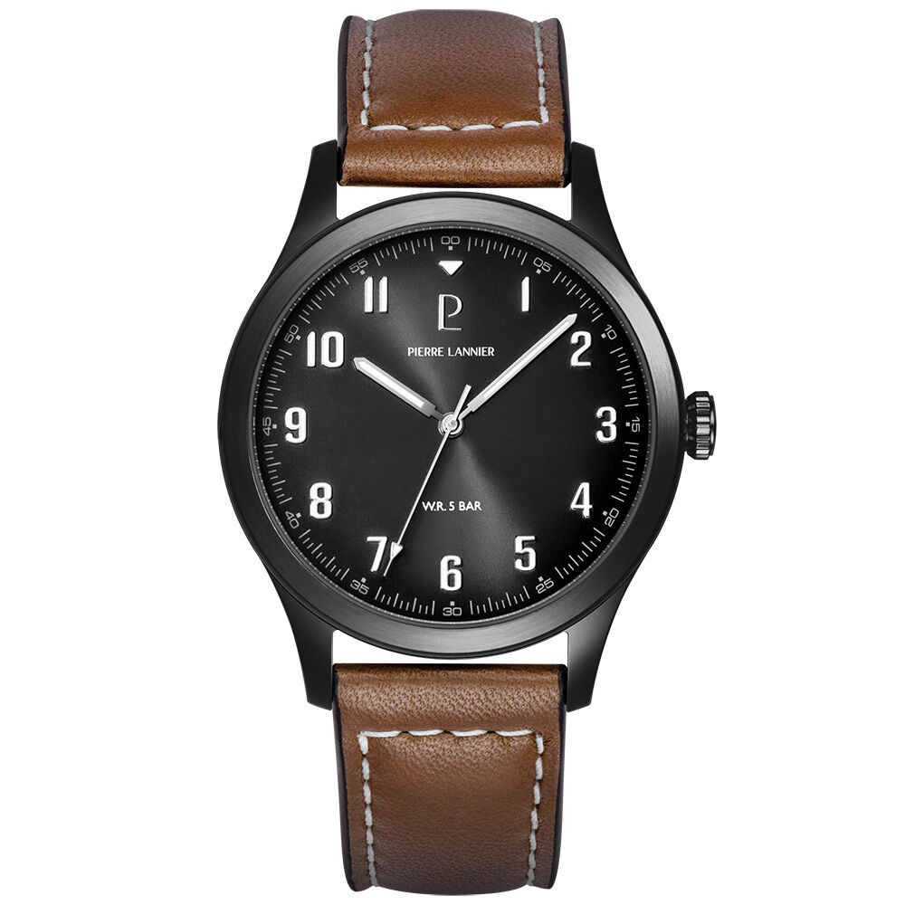 Montre Pierre Lannier Aviateur Noir - Montres Homme | Marc Orian