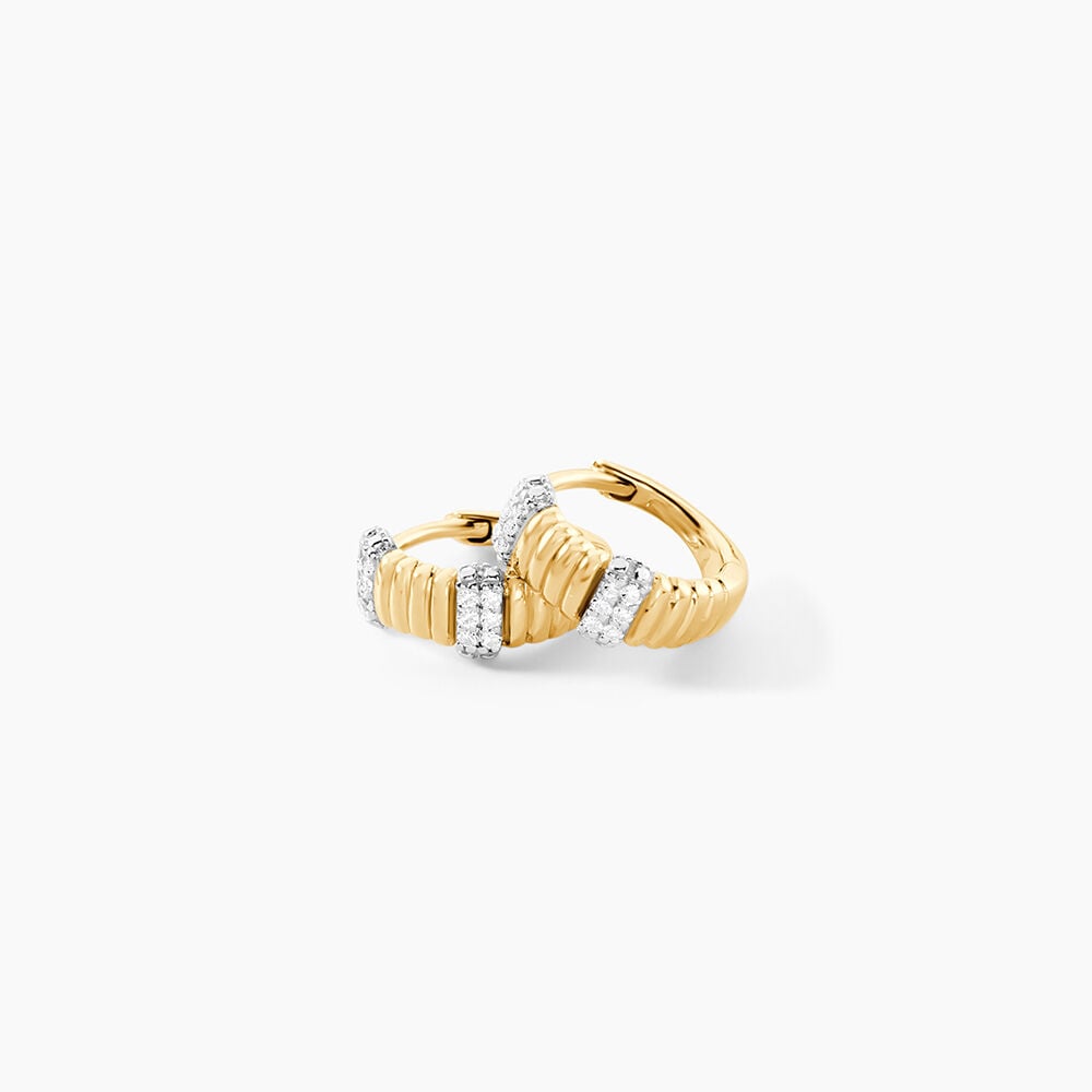 Cr&eacute;oles Precious Lines Or Jaune Diamant - Cr&eacute;oles Femme | Marc Orian