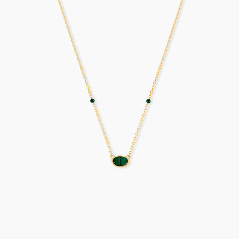 Collier Kakalina Or Jaune Malachite - Colliers avec pierres Femme | Marc Orian