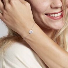 Bracelet Eryne Argent Blanc Oxyde De Zirconium - Bracelets chaînes Femme | Marc Orian