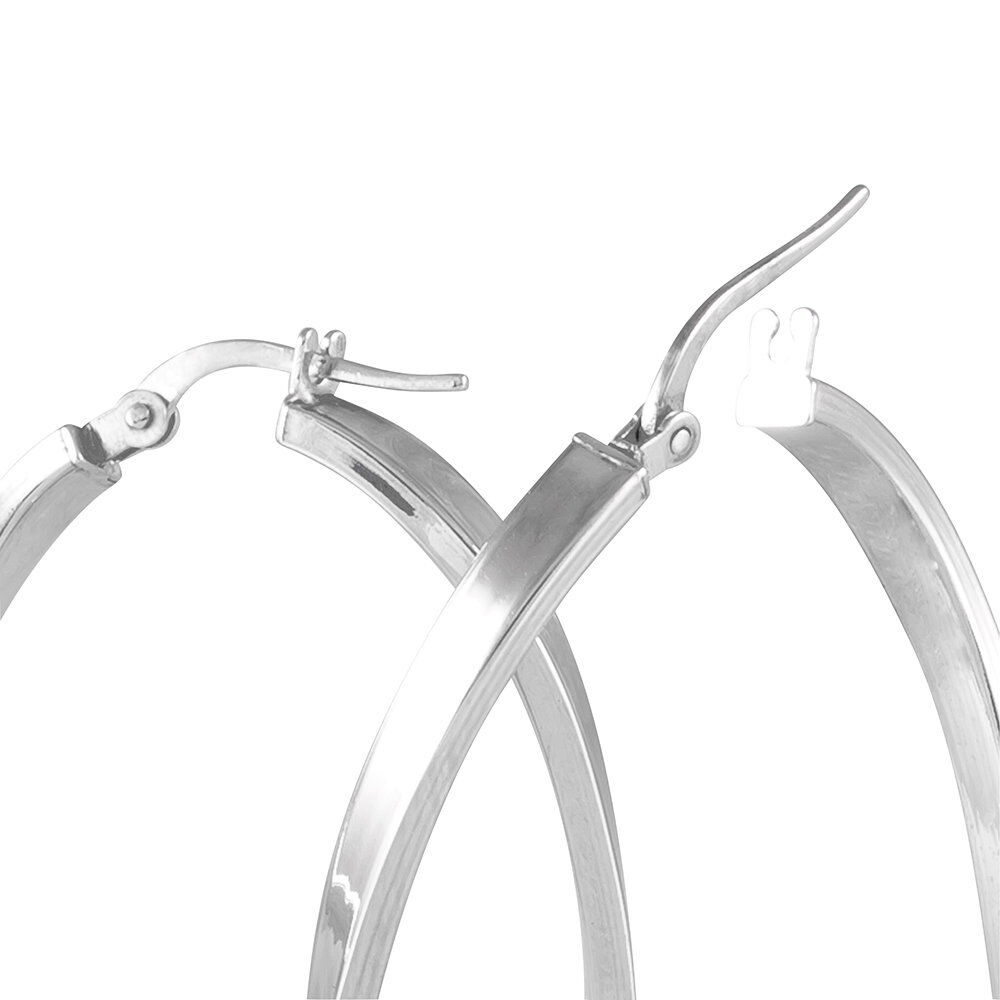 Créoles Silla Or Blanc - Créoles Femme | Marc Orian