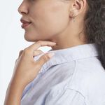 Creoles Or Jaune Lowan Oxydes De Zirconium - Boucles d'oreilles pampille Femme | Marc Orian