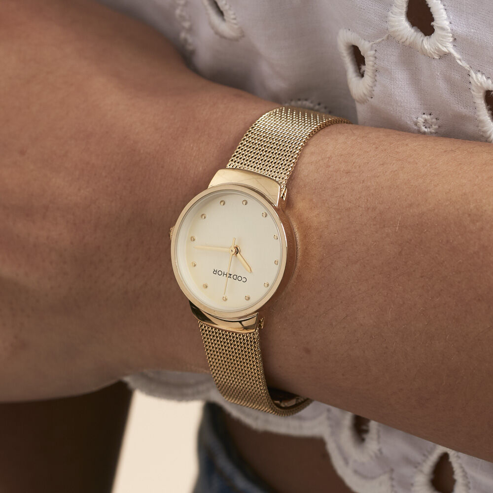 Montre Codhor Fleur Doré - Montres étanches Femme | Marc Orian