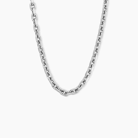 Collier Zacario Acier Blanc - Colliers fantaisie Homme | Marc Orian